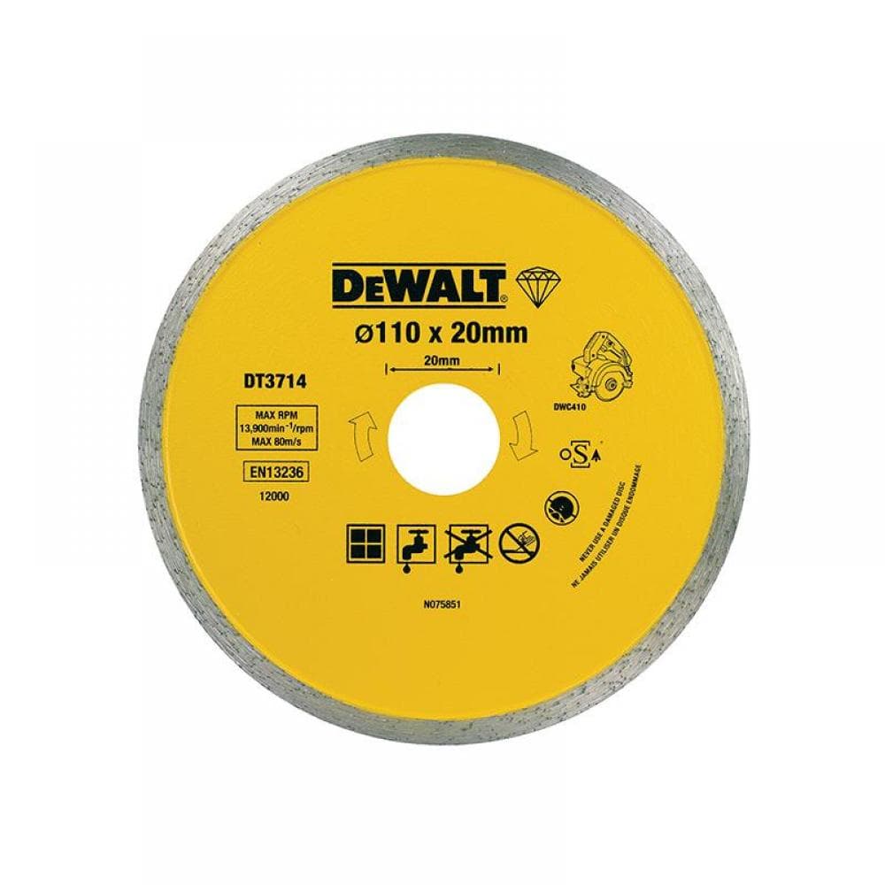 Dewalt DT3714-QZ Dt3714 Diamond Tile Blade 110 X 20Mm