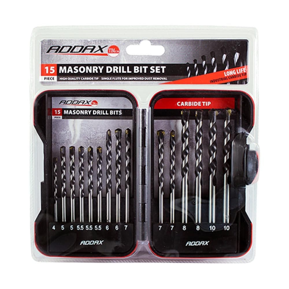 Timco M15SET Masonry Drill Bit Set 15Pc Case 15