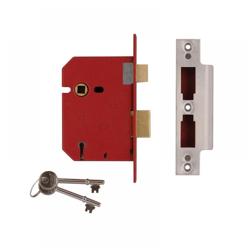 Union J2201-PL-3.00 2201 5 Lever Mortice Sashlock Brass Finish 77.5Mm 3In Box