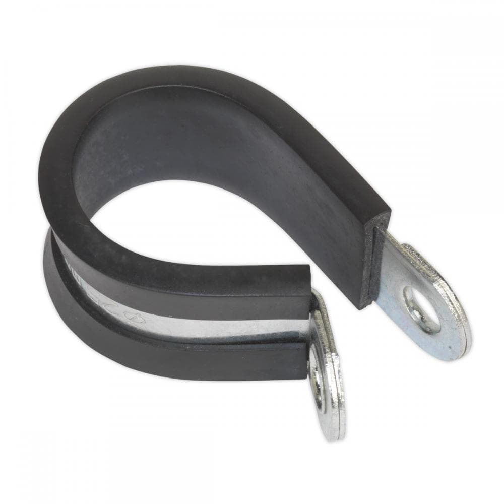 Sealey PCJ25 P-Clip Rubber Lined Ø25Mm Pack Of 25