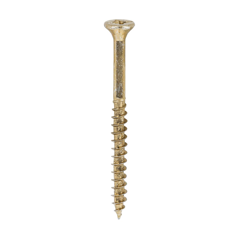 Timco 40050VYTUB Velocity Premium Multi-Use Screws - Pz - Double Countersunk - Yellow 4.0 X 50 Tub 800