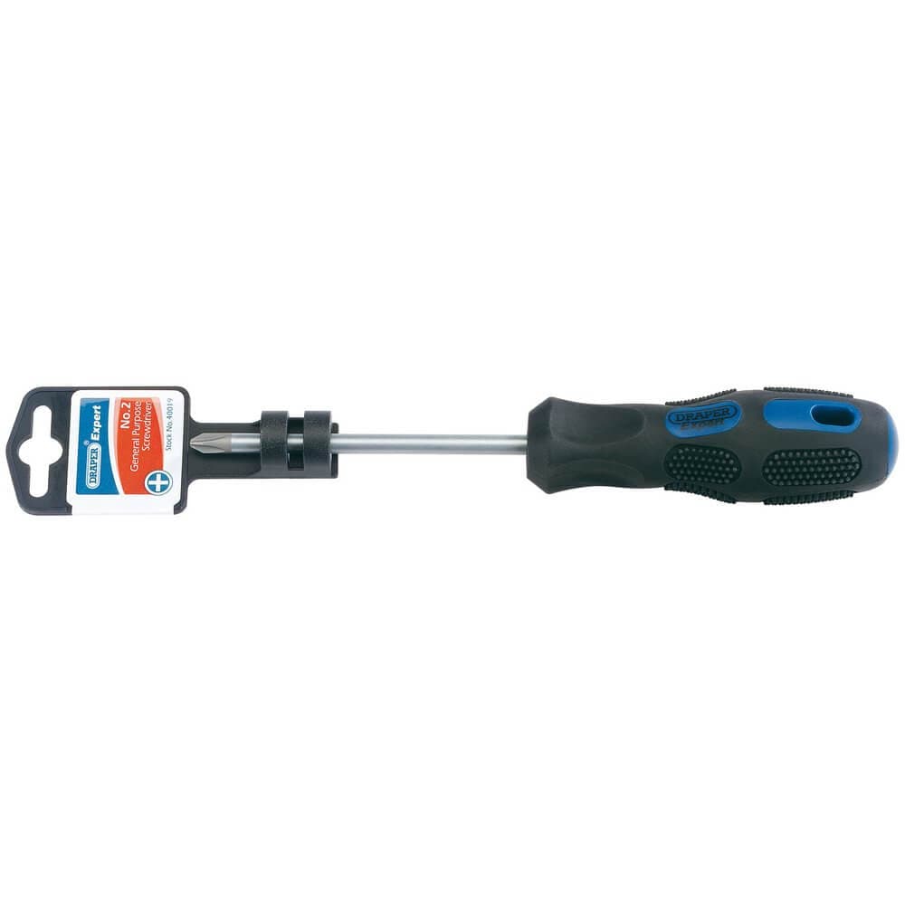 Draper Expert 40019 Cross Slot Screwdriver No.2 X 100Mm each