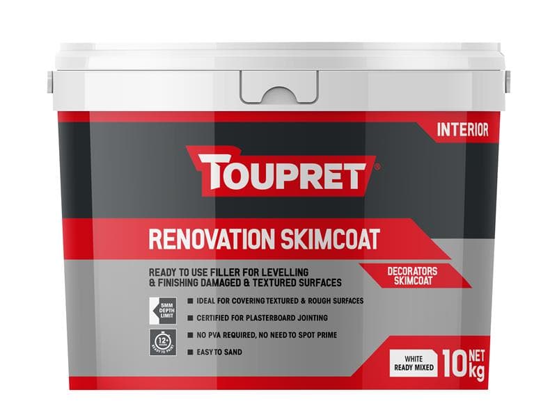 Toupret TTEGALP10GB Renovation Skimcoat 10Kg