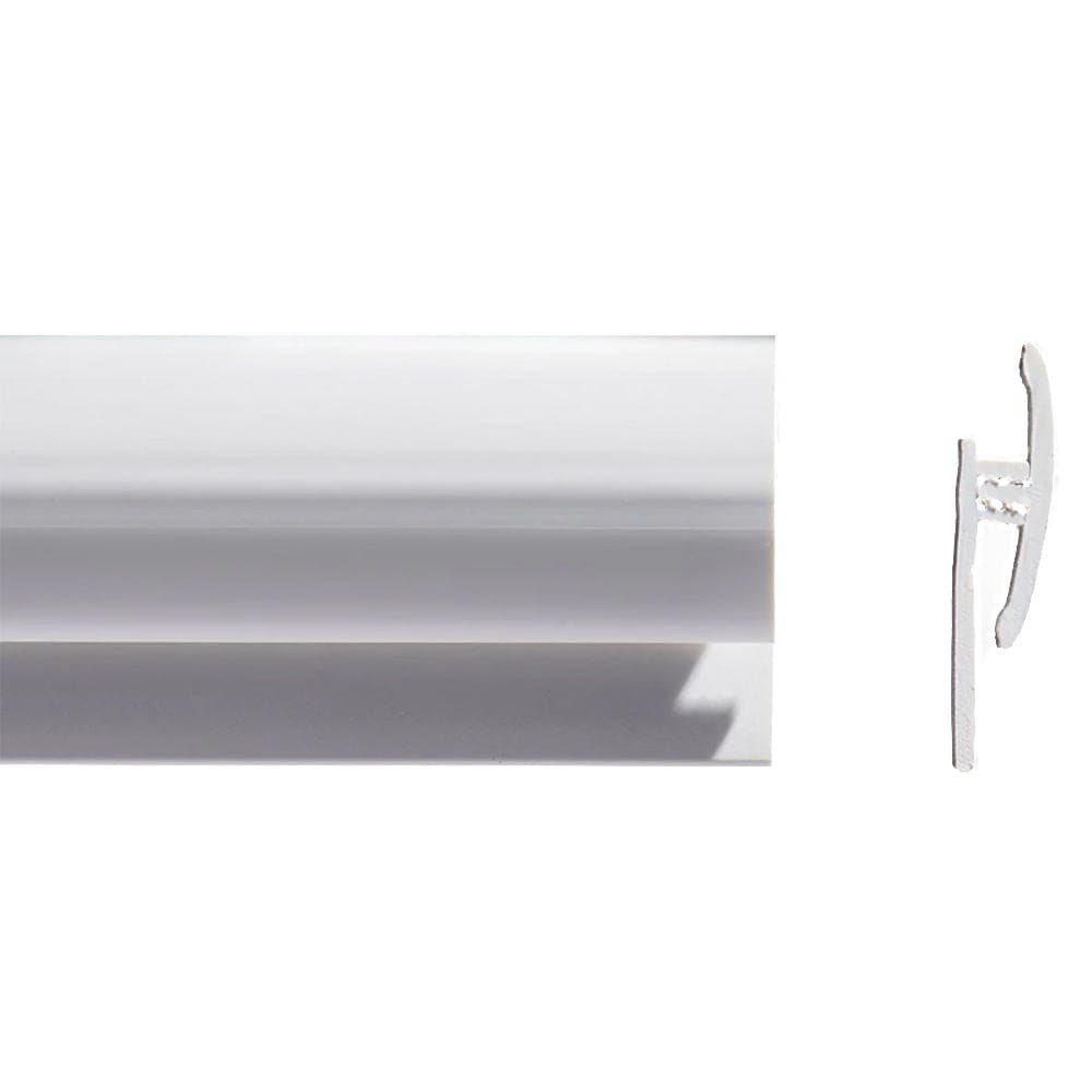 Altro Aluminium p/coated Edge Trim White 2440mm - A853/25