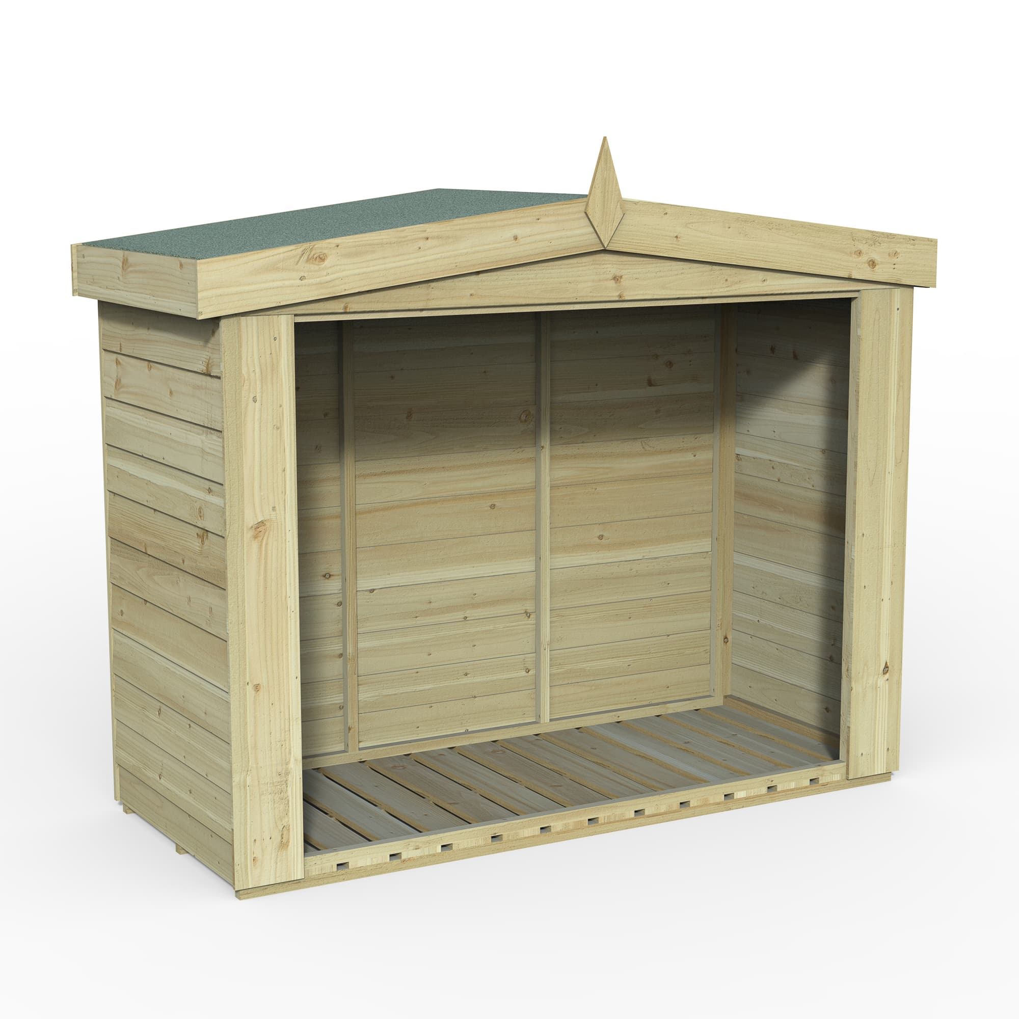 Overlap Presssure Treated Apex Log Store Home Delivery