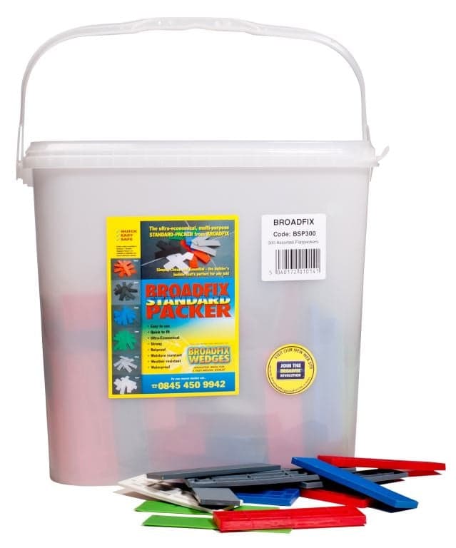 Broadfix BFXBSP300 Flat Packers 300 Per Tub Mixed
