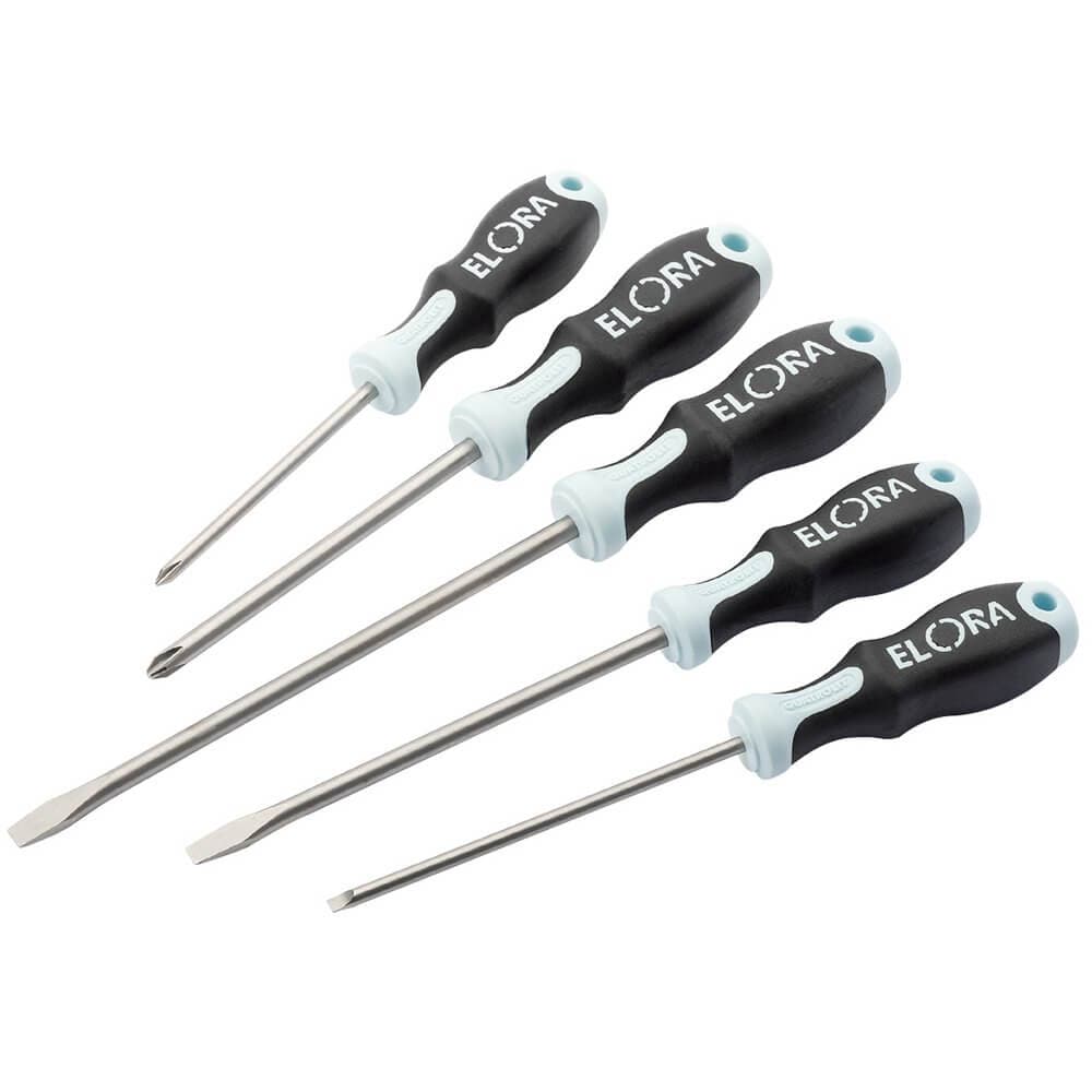 Elora 49129 Stainless Steel Engineerfts Screwdriver Set (5 Piece) per set