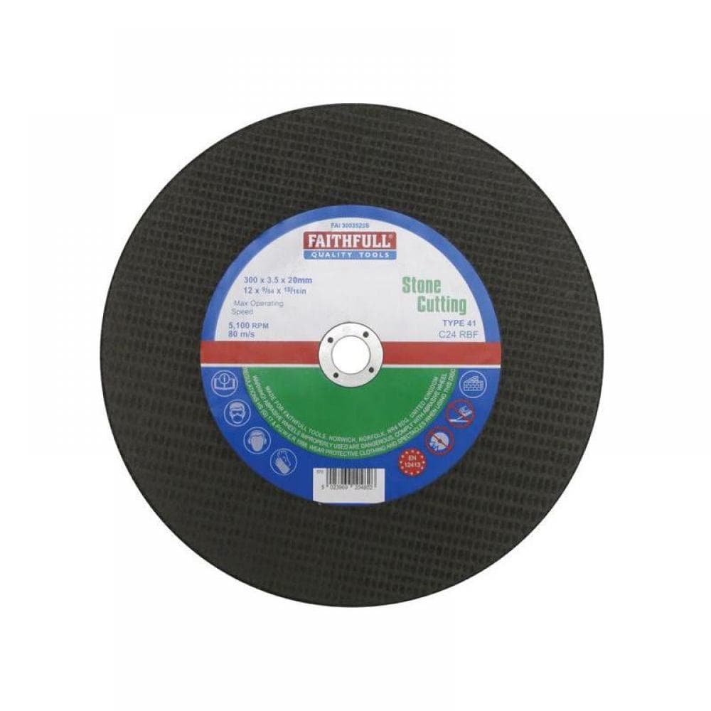 Faithfull Stone Cut Off Disc 300 X 3.5 X 20Mm