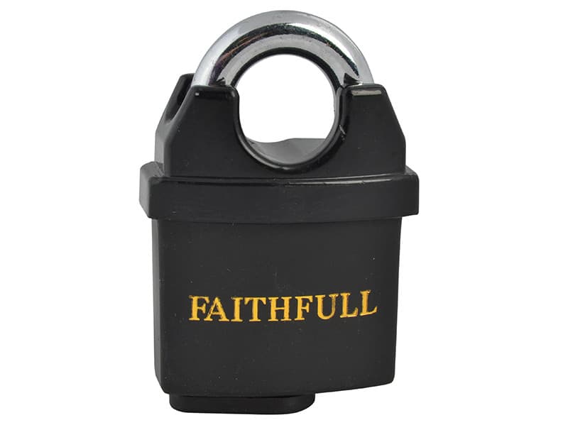 Faithfull LS 05 Pvc Coated Brass Padlock 50Mm