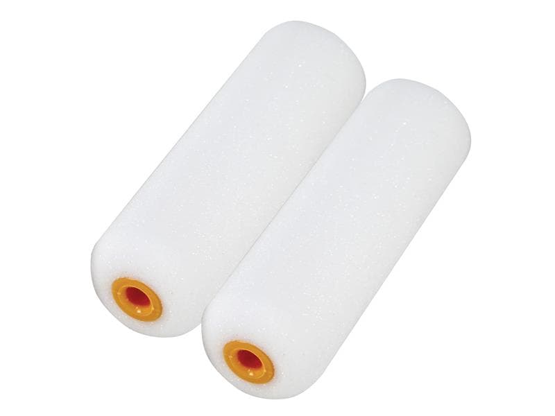 Faithfull 750448R4/750448R16 Foam Mini Roller Refills 100Mm (4In) Pack Of 2