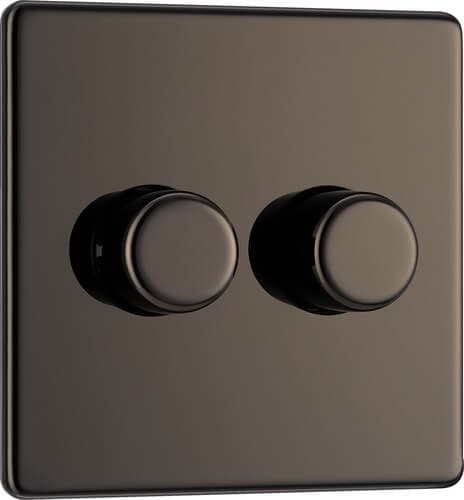 Evolve Brushed Steel (White) 20A Switch Double Pole With Power Led Indicator PCDBS31W-01