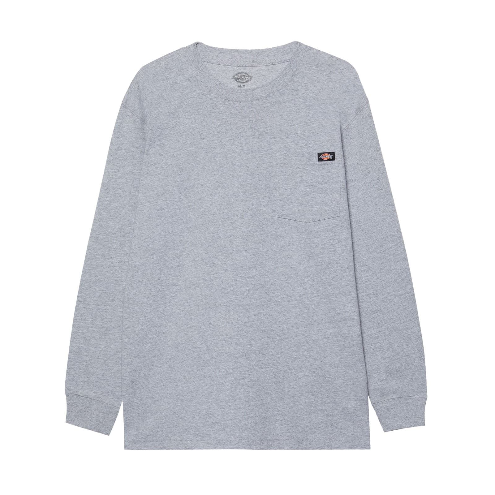 Dickies Pocket Tee Long Sleeve Size Lge Grey 39581-76564-05