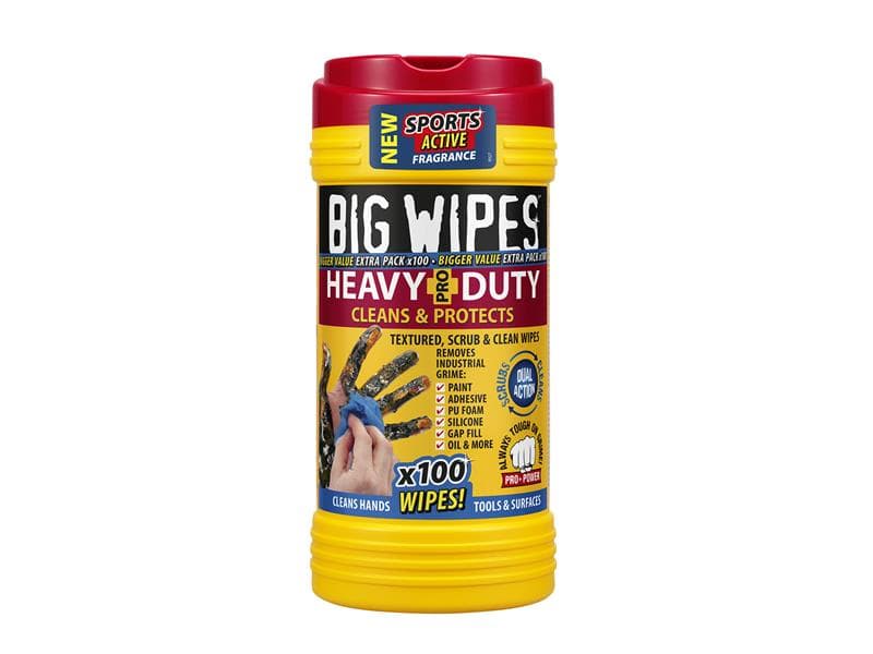 Big Wipes 2420 0000 Heavy-Duty Pro+ Antiviral Wipes (Tub 80)
