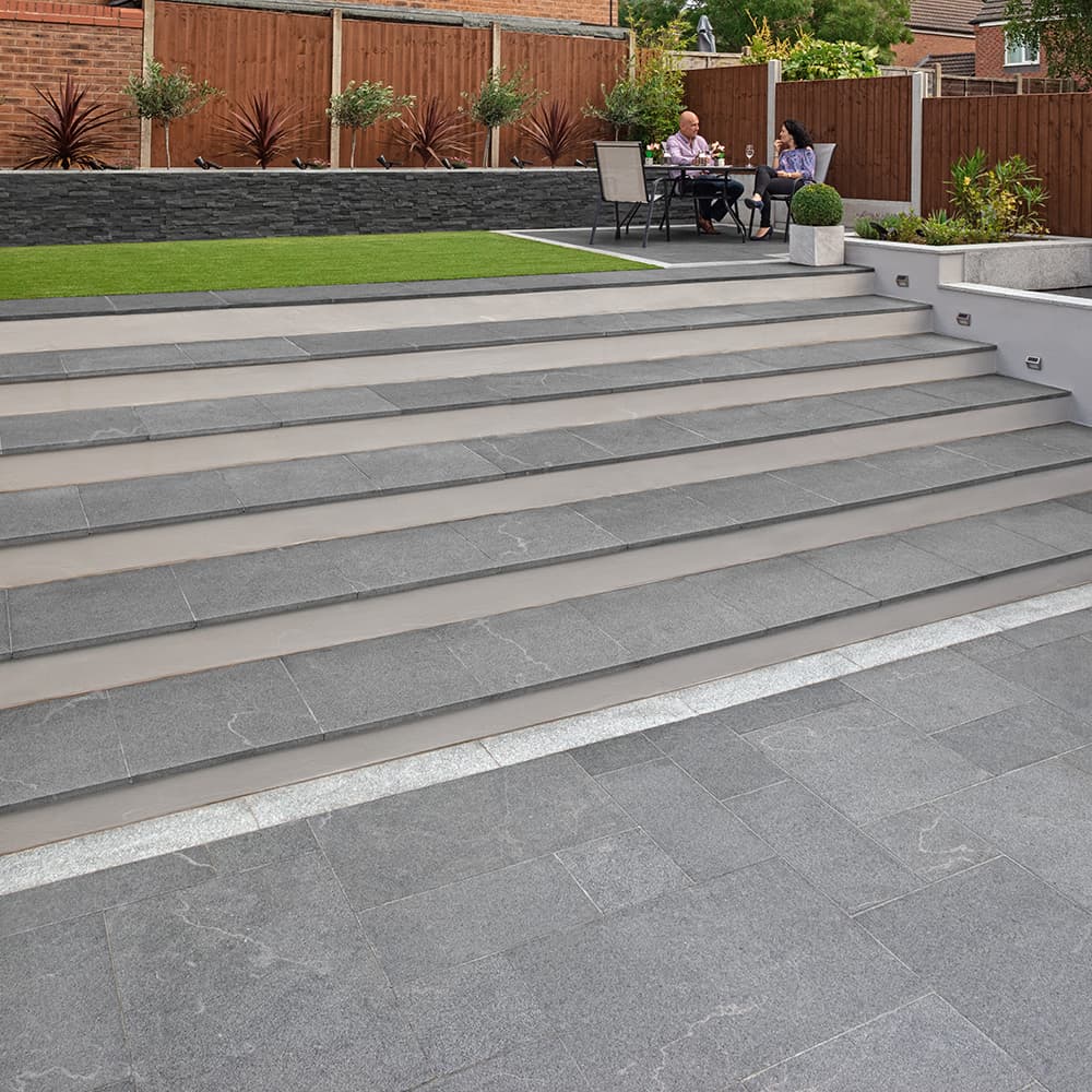 Marshalls Fairstone Granite Eclipse Natural Stone Paving Dark 800 x 200mm