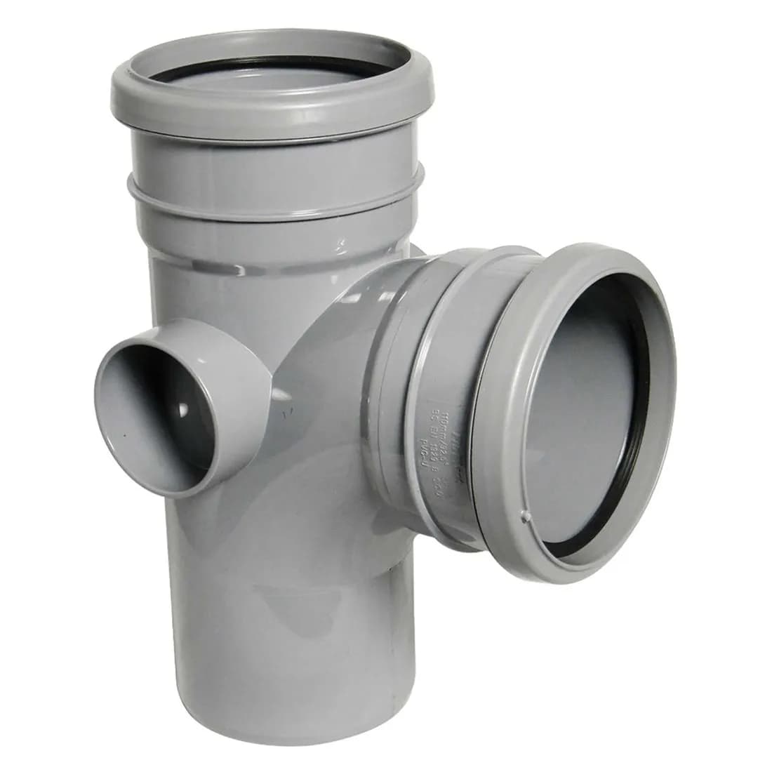 Double Socket 92.5 Deg. Branch 110Mm Grey Soil Sp190G