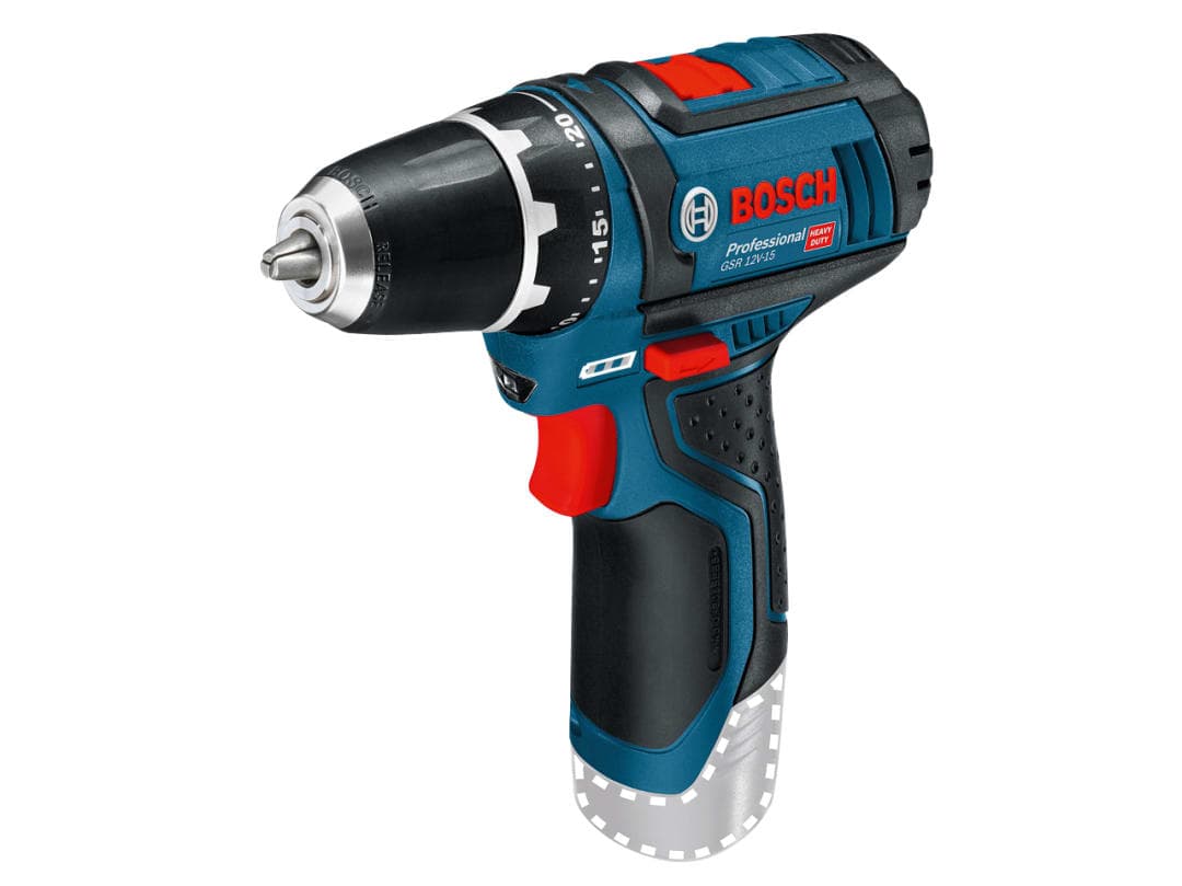 Bosch GSR 12V-15 Professional Drill Driver 12V Bare Unit 0601868101