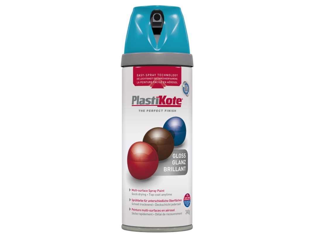 PlastiKote Premium Gloss Mediteranean Blue 400ml 21118 021118