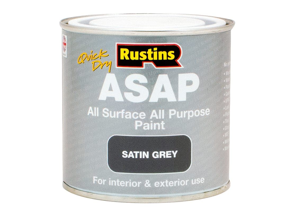 Rustins ASAP Paint Grey 500ml ASAPAG500