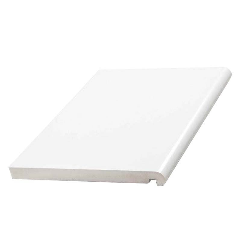150mm White Bullnose Fascia Board - 22mm x 5mtr