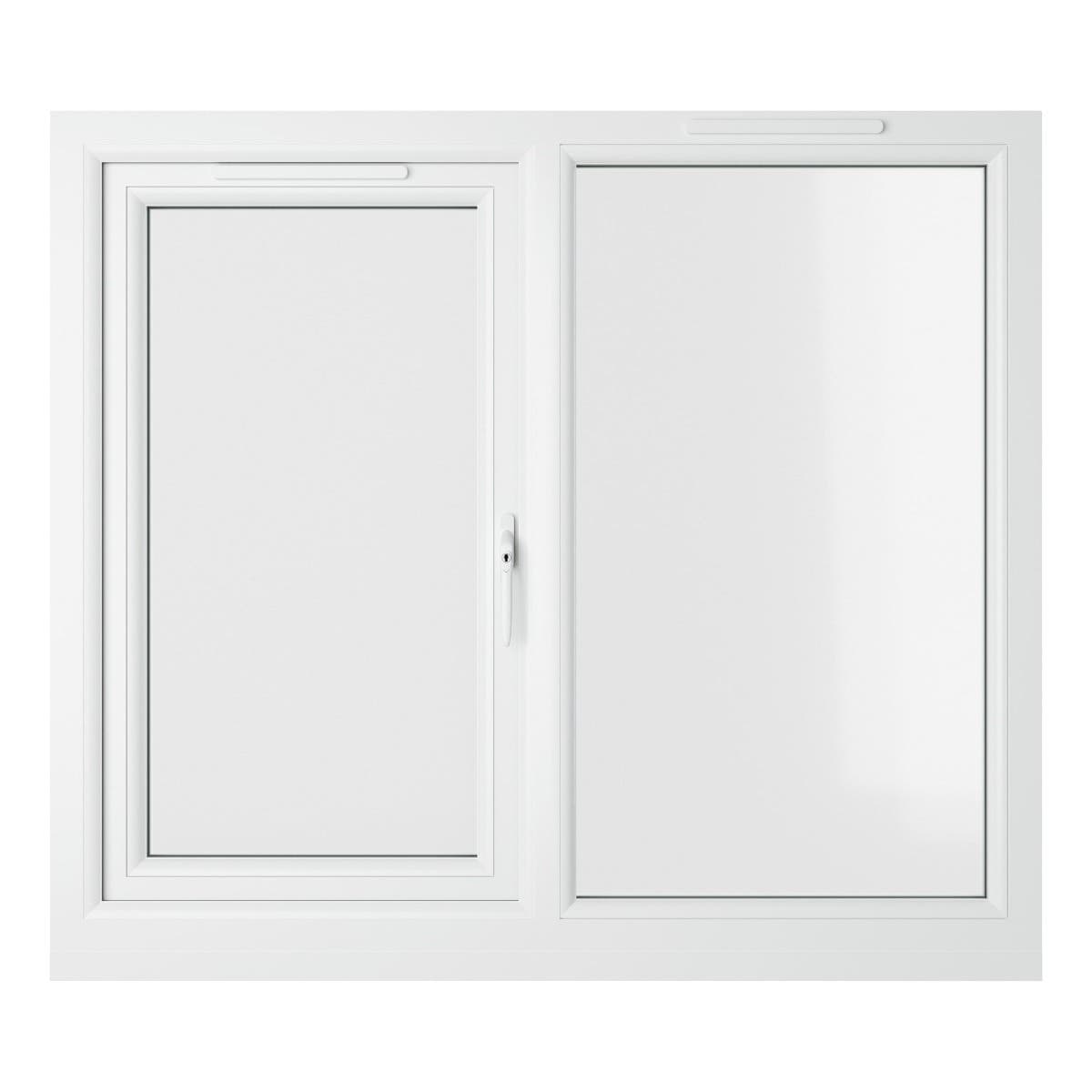 uPVC White Double Glazed Window - Right Handed - Side Hung - Clear Glass - 1190 x 1040mm