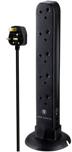 10G 1M 13A Srg Usb Tower Ext Lead Black SRGU10110B-MP