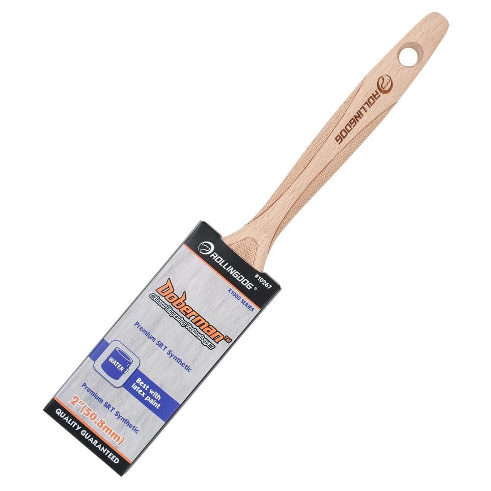 Rollingdog Doberman™ X1000 Series Flat Paint Brush 2in Pk 1 08148