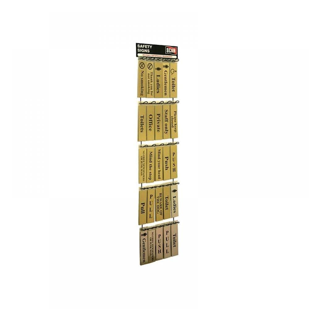 Scan MKIT07TB2 Signs Display - 100 Signs (Metal)