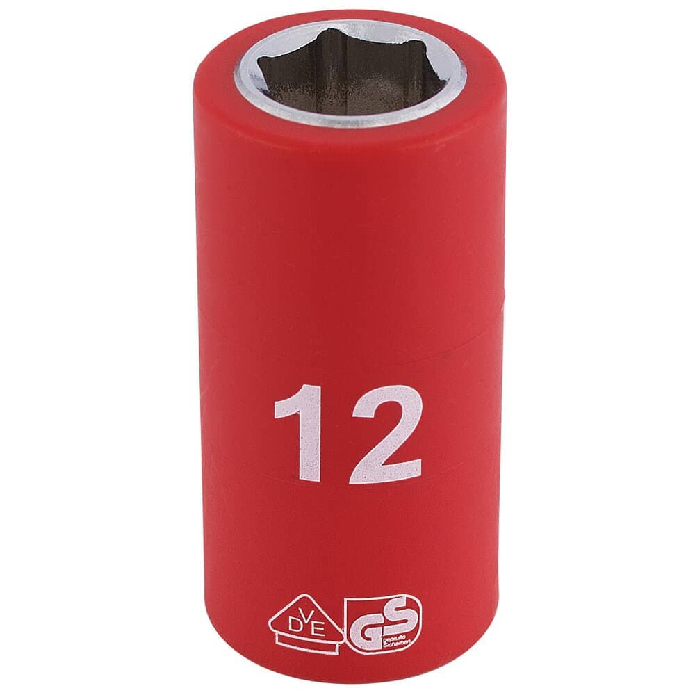 Draper Expert 31615 Fully Insulated Vde Socket 3/8in Sq. Dr. 12Mm each