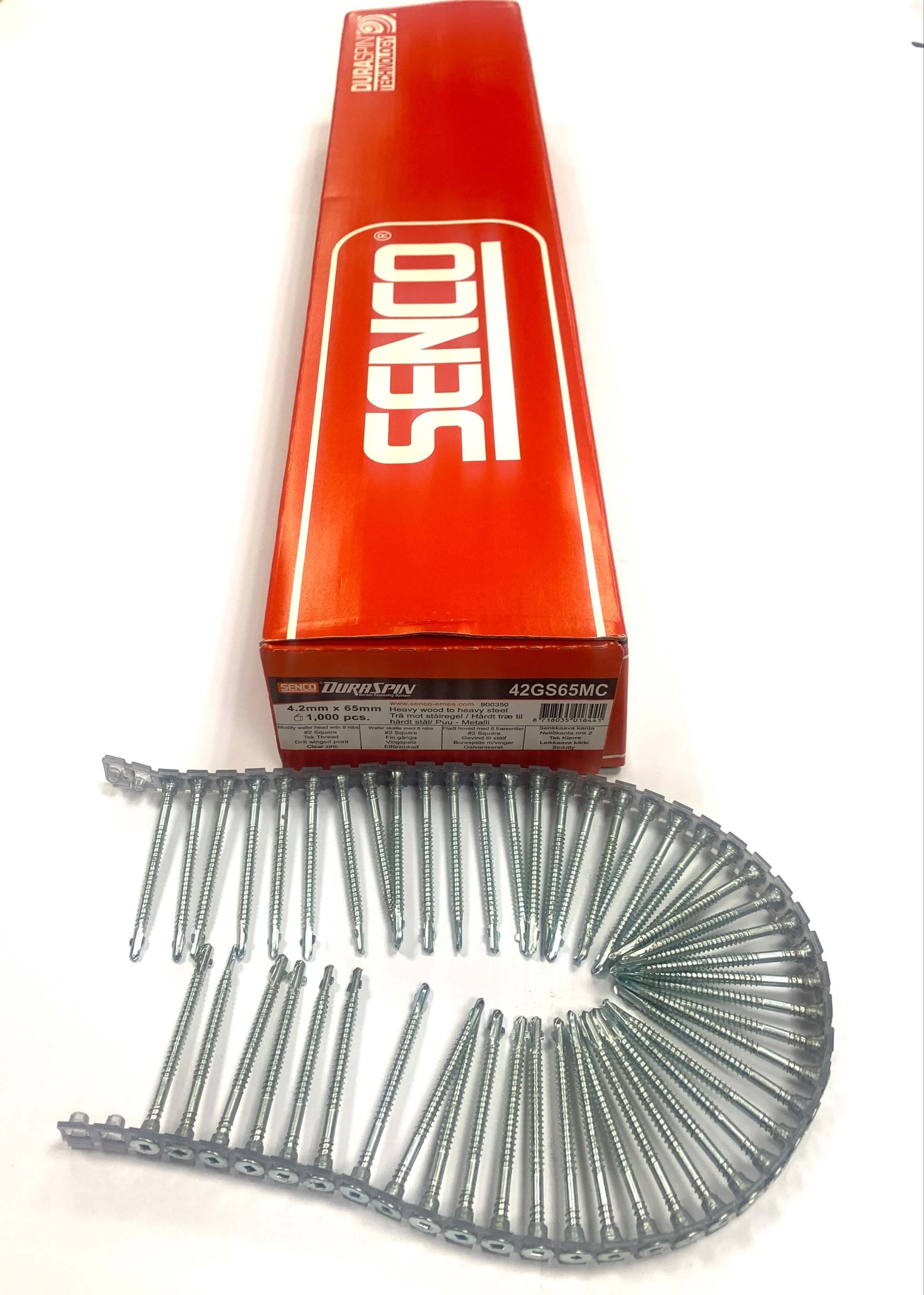 Senco 42GS65MC Collated Winged Screw Wood To Steel (Up To 3Mm) 4.2 X 65Mm BOX 1000