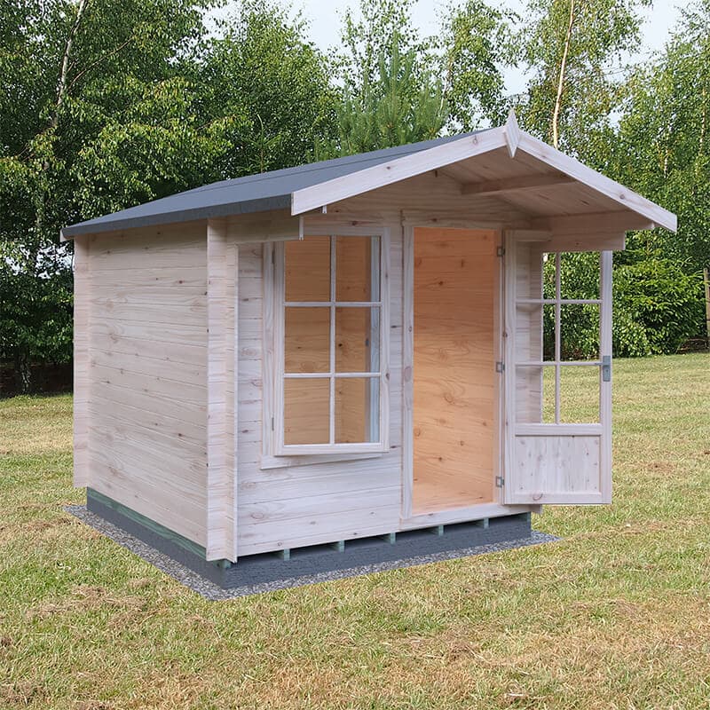 Shire Crinan 2.4m x 2.4m Log Cabin Summerhouse (19mm)