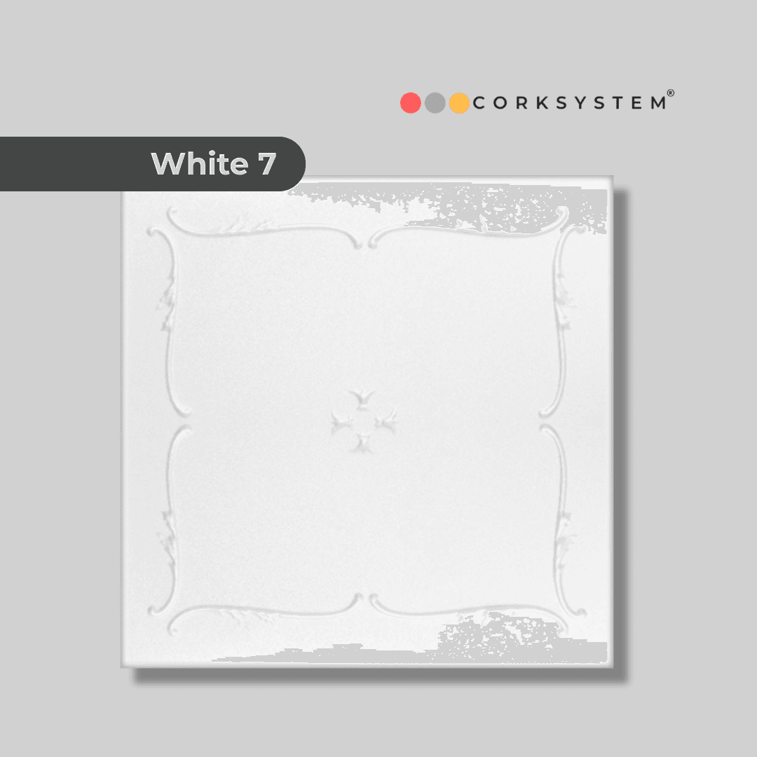 White 7: Decorative Ceiling & Wall Panels - 2m2 (21.52 sqft) - 8 Panels