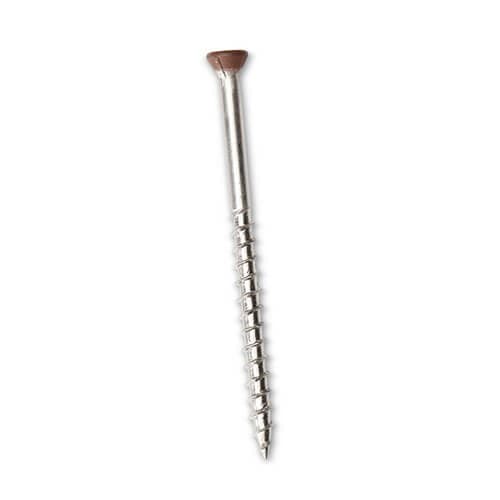 Composite Decking/Cladding Colour Coded Screw - 40mm Walnut/Havana - Pack of 100