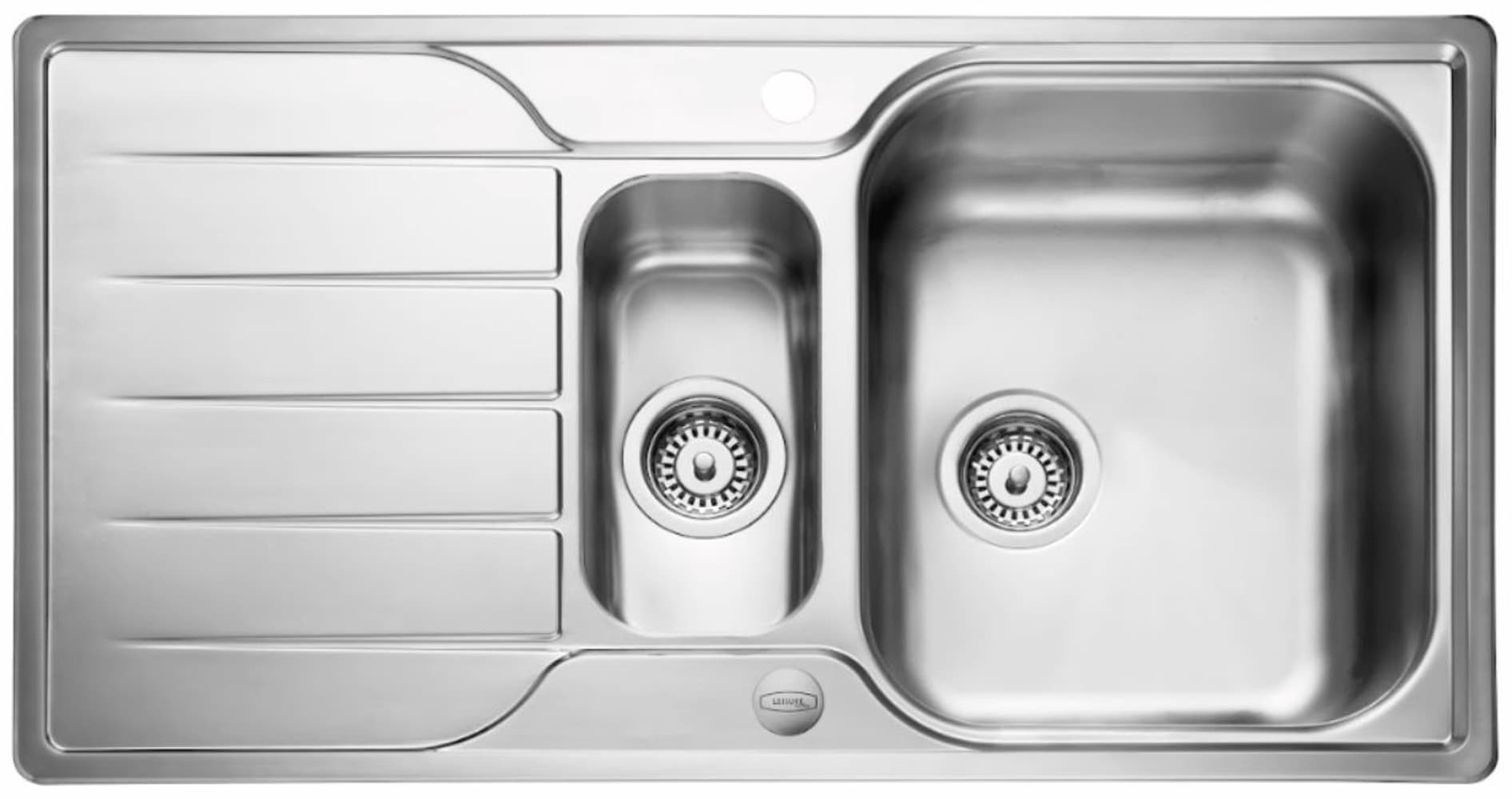 Leisure Sinks Leisure Albion 1.5 Bowl Inset Stainless Steel Kitchen Sink