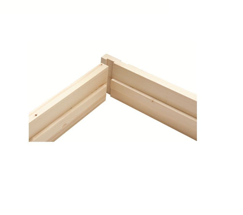Metsa Brown Durable Timber Whitewood Door Lining Set and Stops, 32x115mm