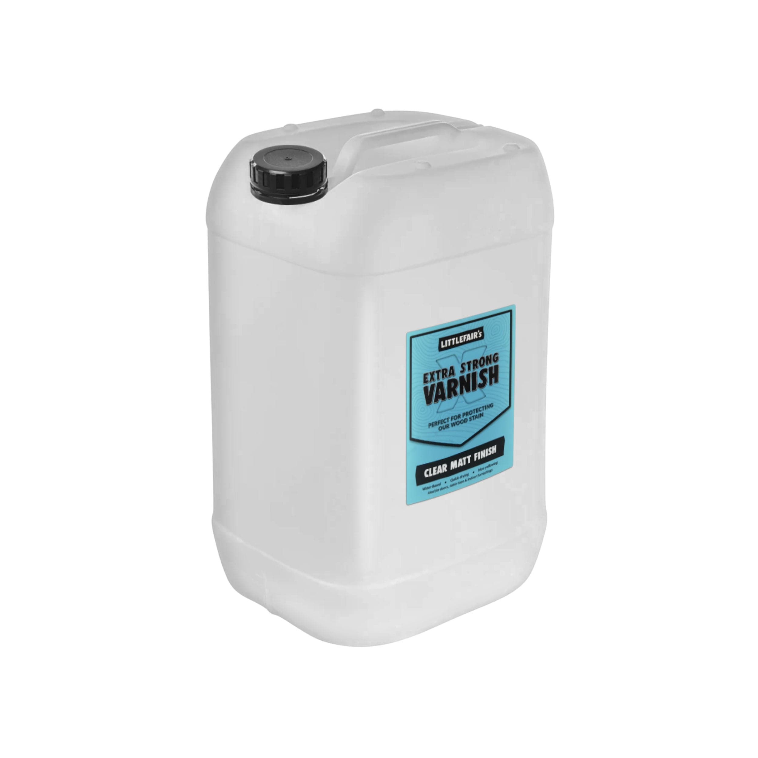 Littlefairs Water-Based Extra Strong Varnish - Matt/Satin/Gloss - Indoor Use (Doors/Floors/Tables/Furniture)