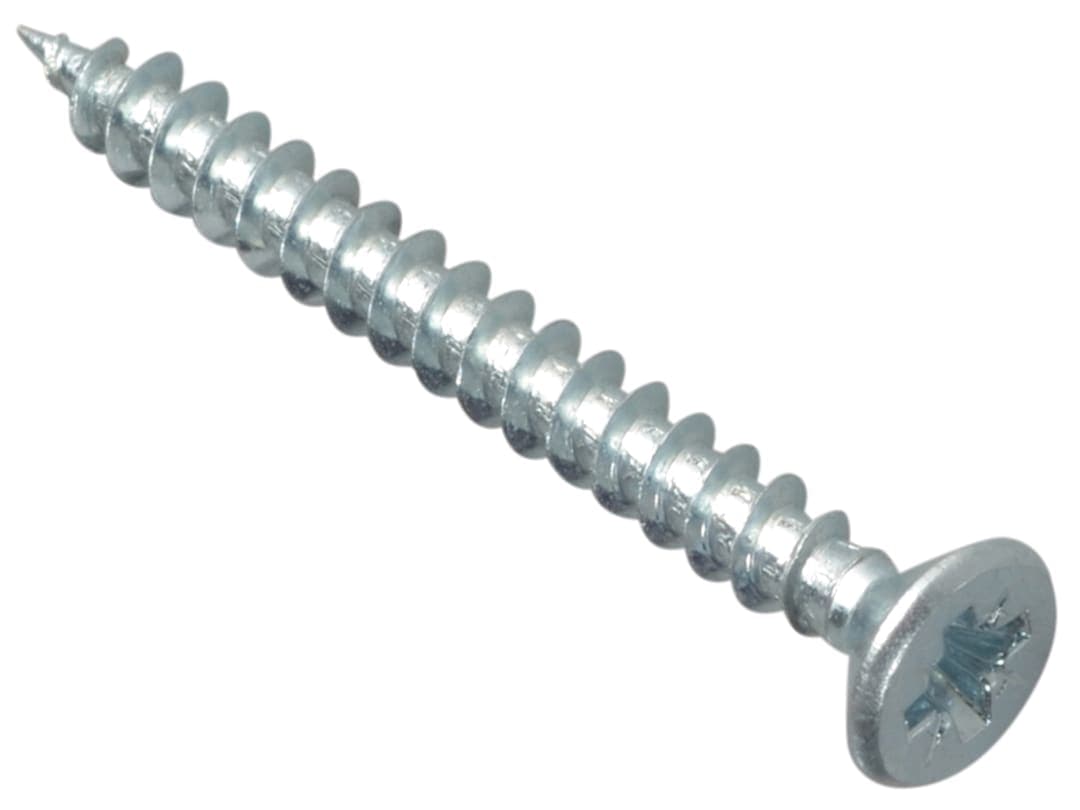 ForgeFix Multi-Purpose Pozi Compatible Screw CSK ST ZP 4 x 40mm Box 200 MPS440ZP