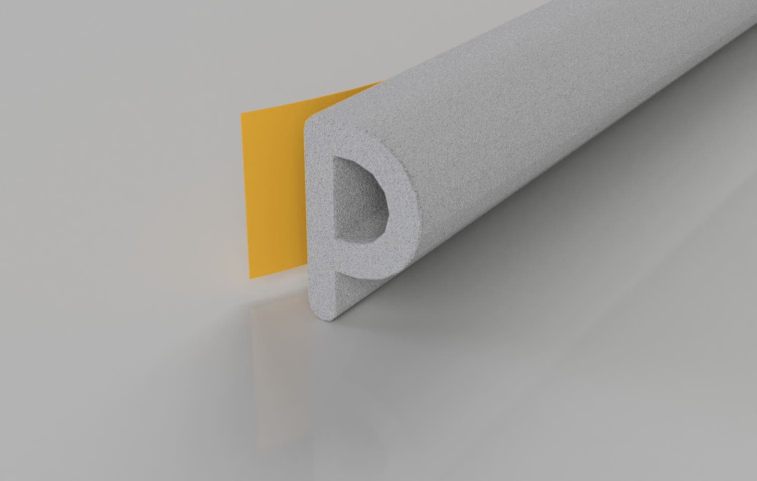 Stormguard EPDM 'P' Strip Window & Door Draught Seal - 100m Roll - White