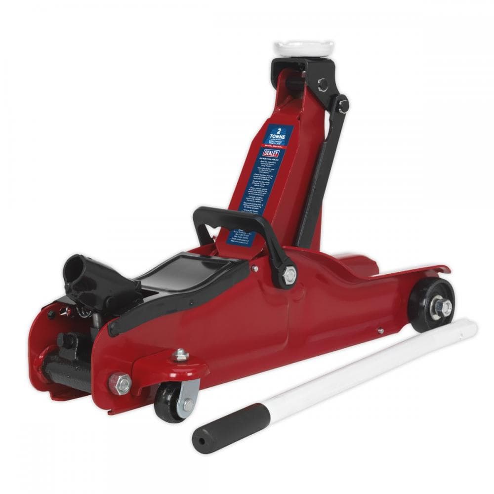 Sealey 1050CXLE Trolley Jack 2 Tonne Low Profile Short Chassis