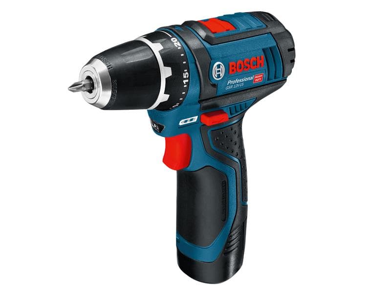Bosch 060186817A Gsr 12V-15 Professional Drill Driver 12V 2 X 2.0Ah Li-Ion