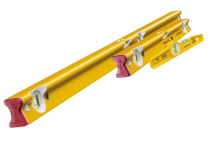 Stabila 20025 R-Type 300 Spirit Level Set 3 Piece (61 & 122 + Torpedo)