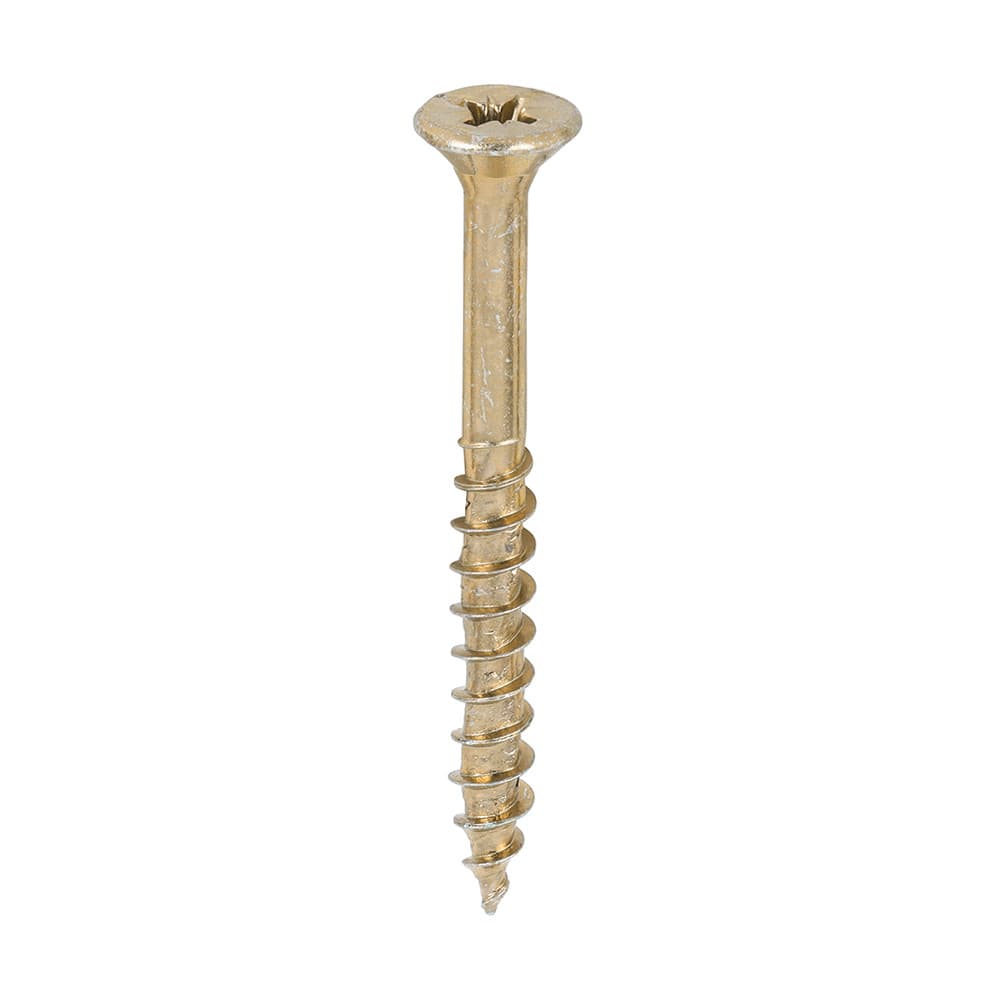 Timco 50050VYTUB Velocity Premium Multi-Use Screws - Pz - Double Countersunk - Yellow 5.0 X 50 Tub 600