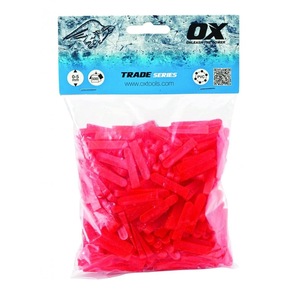 Ox Tools OX-T160605 Ox Trade Wedge Shaped Tile Spacers - 6Mm (500 Pcs) EA