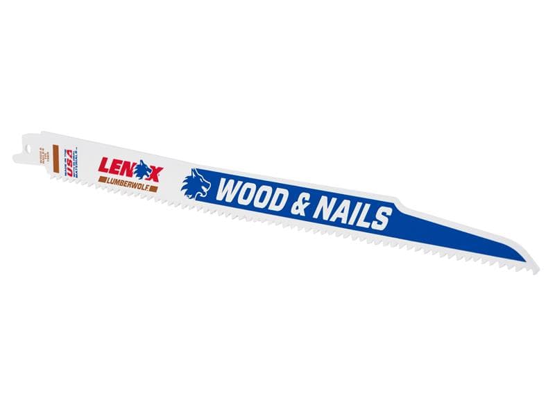 Lenox Lumberwolf Reciprocating Saw Blade 305 X 19 X 1.3Mm 6 Tpi (Pack 5) 20585156R