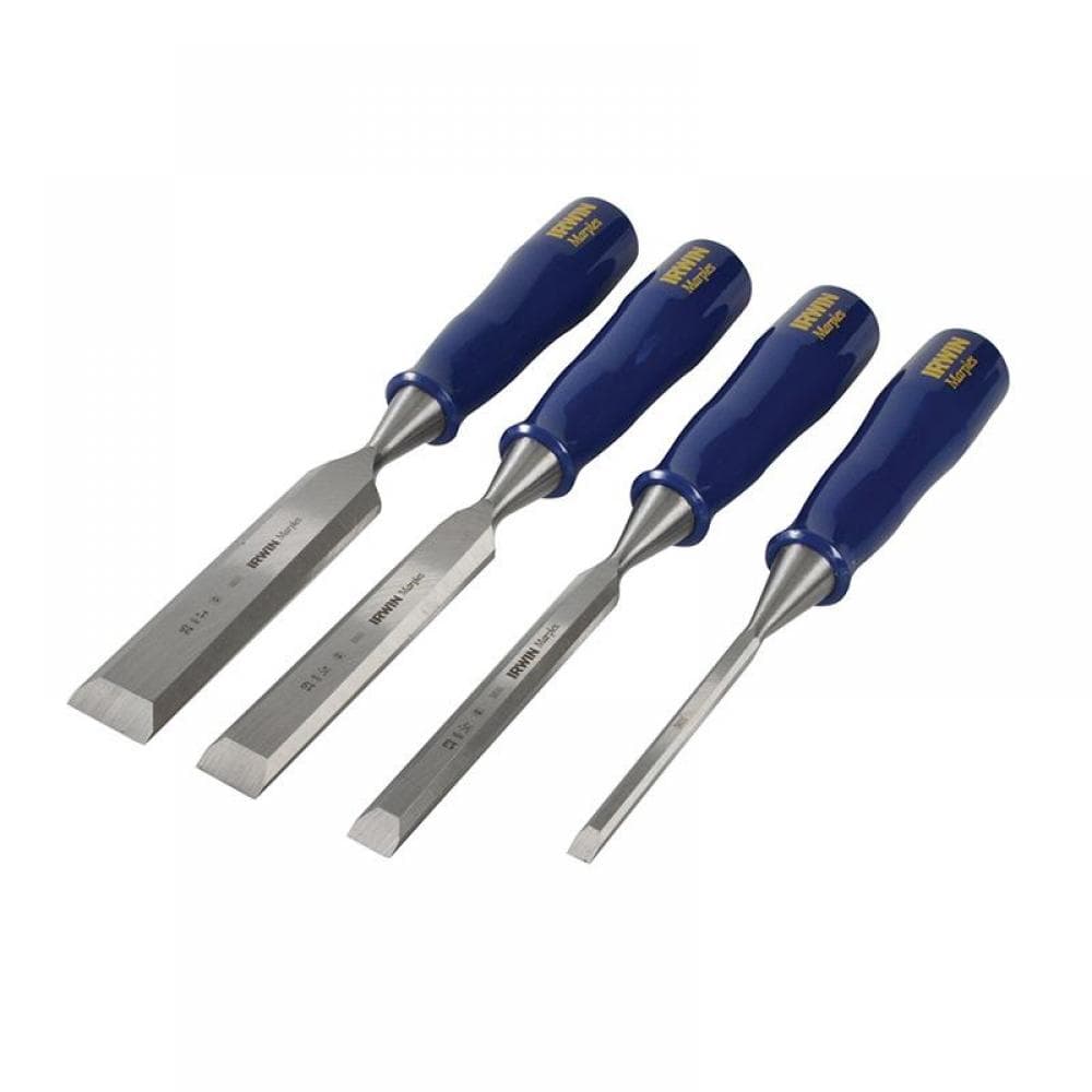 Irwin® Marples® TM444/S4 M444 Bevel Edge Chisel Blue Chip Handle Set 4 Piece