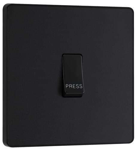 Nexus Metal Black Nickel Quadruple Intelligent Led Dimmer Switch 2-Way Push On/Off NBN84-01
