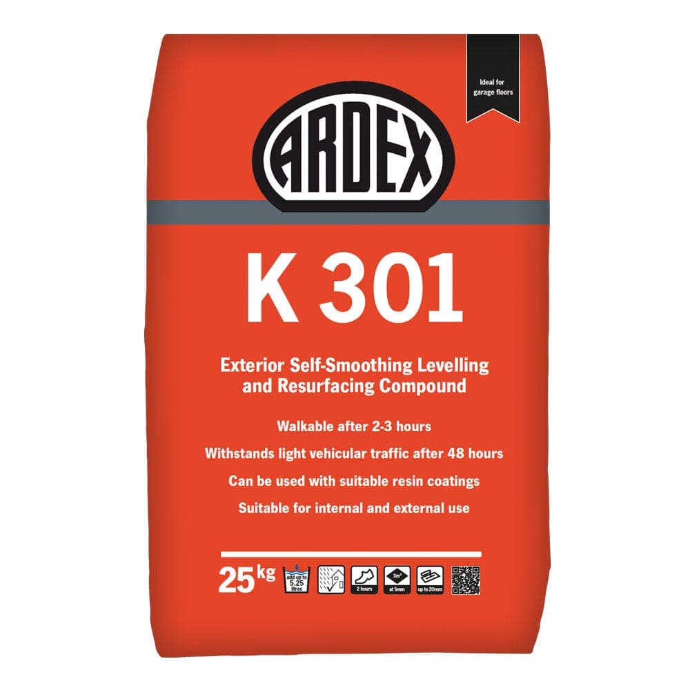 Ardex K 301 Exterior Self-Levelling Concrete Resurfacing Compound - 25kg