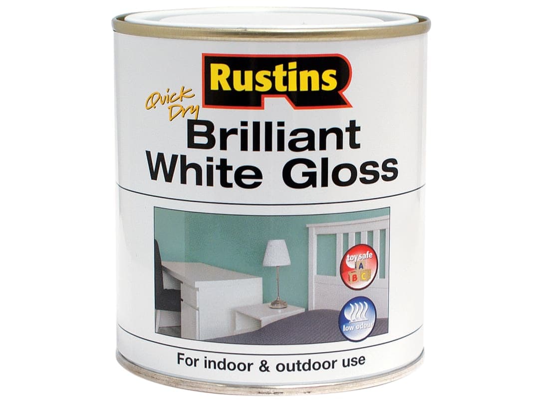 Rustins Quick Dry Brilliant White Gloss 250ml WHIGW250
