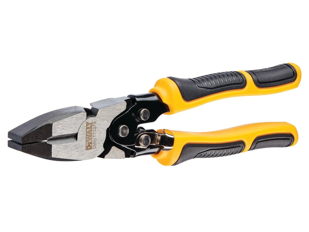 DEWALT Hand Tools Compound Action Linesman Pliers 200mm DWHT0-70276