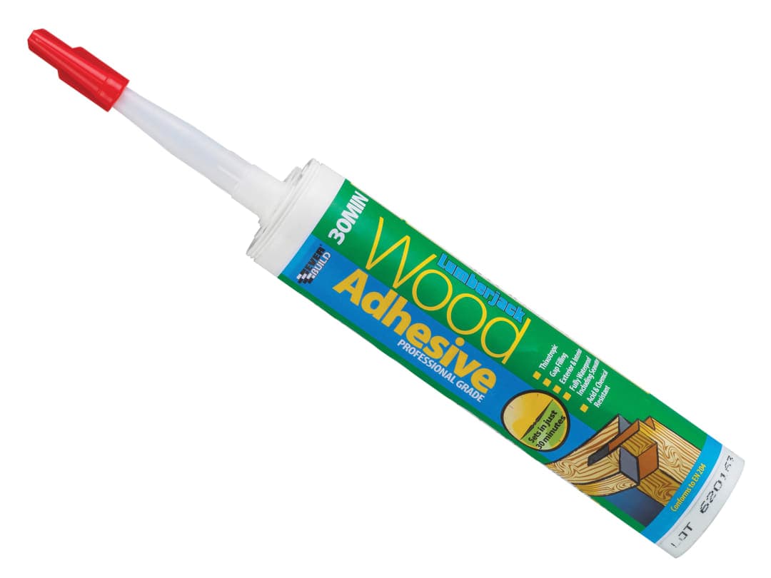 Everbuild Sika Lumberjack 30min Polyurethane Wood Adhesive Gel 310ml 484684