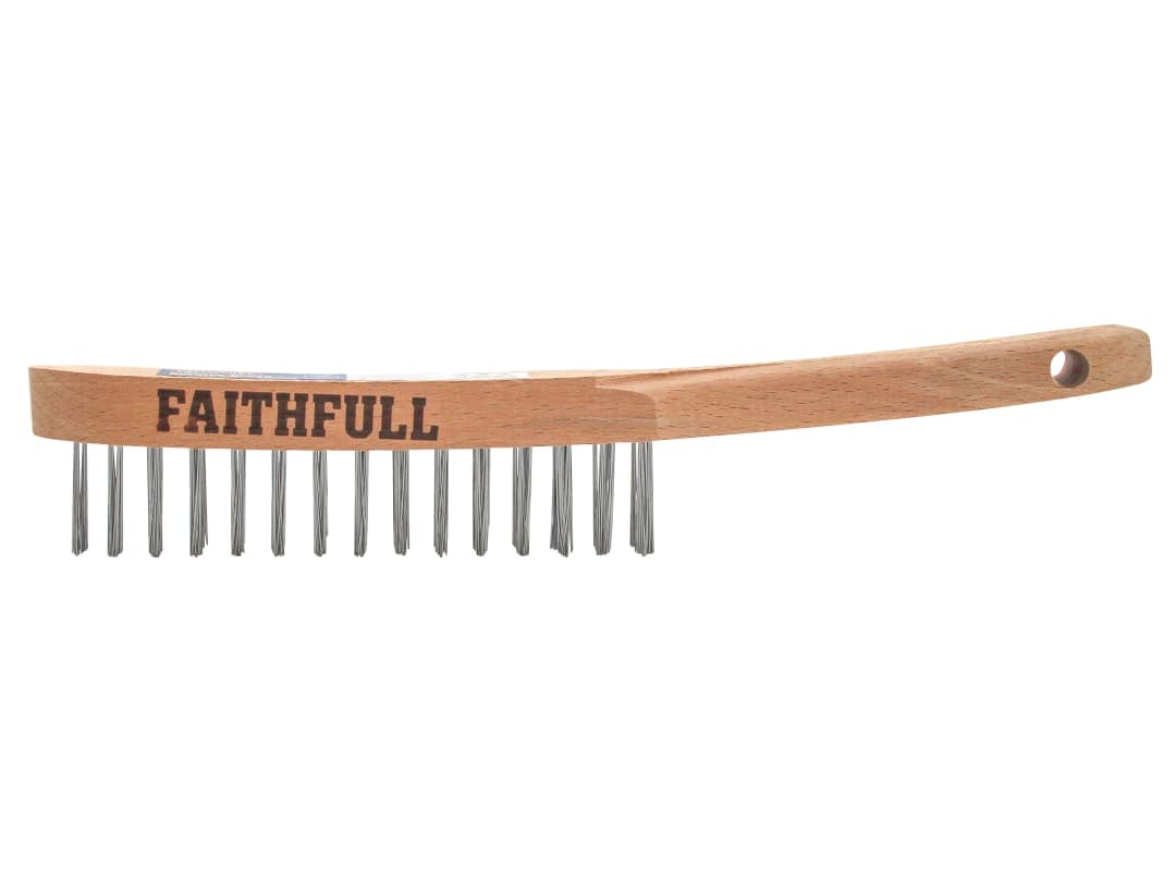 Faithfull Lightweight Scratch Brush, Two Row FAI5802F